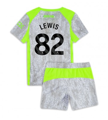 Manchester City Rico Lewis #82 Tredjetrøje Børn 2025-26 Kortærmet (+ Korte bukser)
